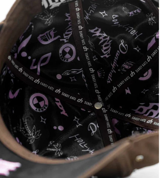 GORRA DANDY HATS "️10 YEARS ANIVERSARY” PINK BROWN