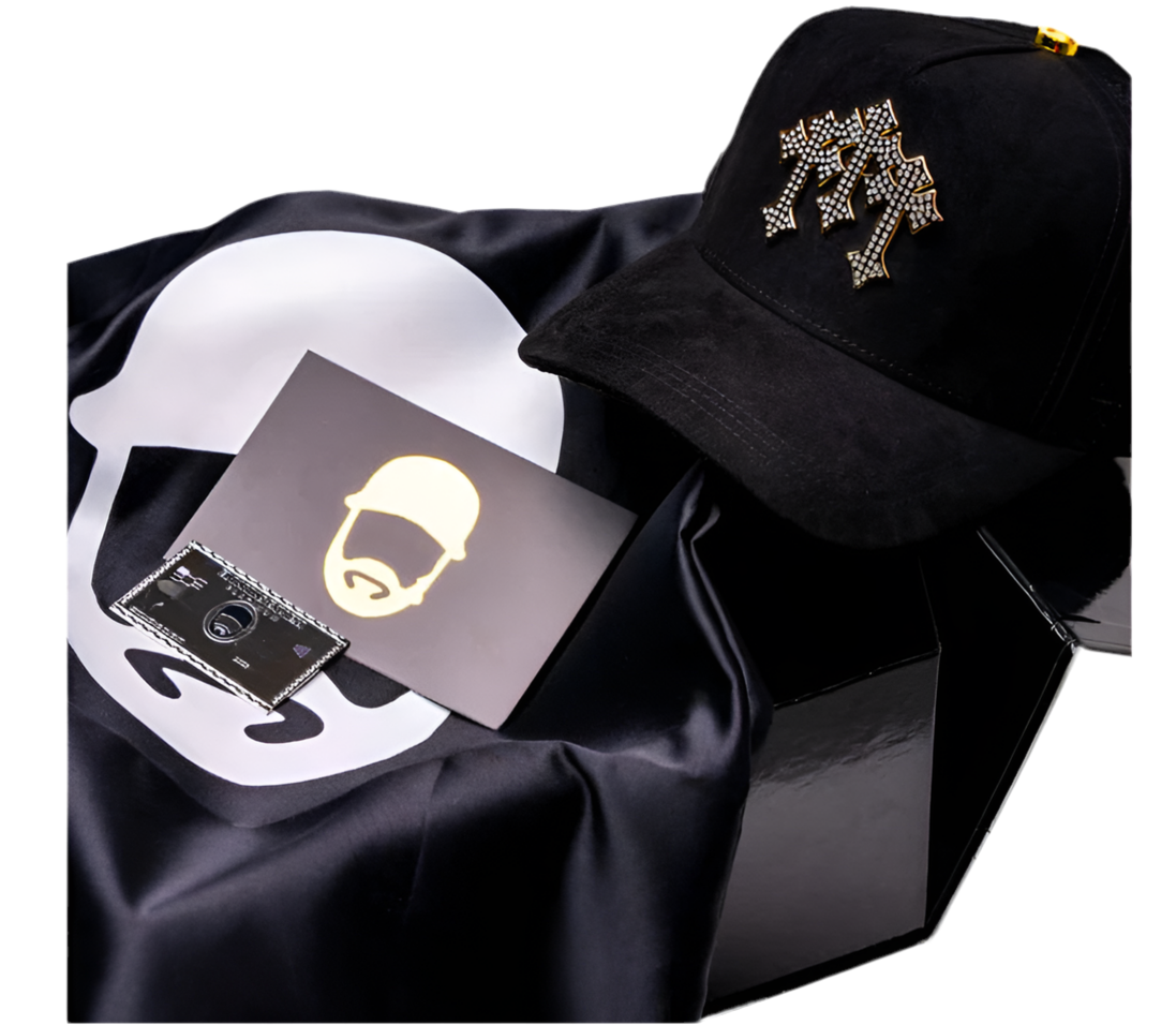 GORRA EL BARBAS HATS CHROME I GOLD EDITION (24K GOLD PLATED)
