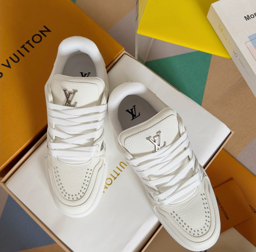 Louis Vuitton LV Trainer Blanco Piel
de Becerro