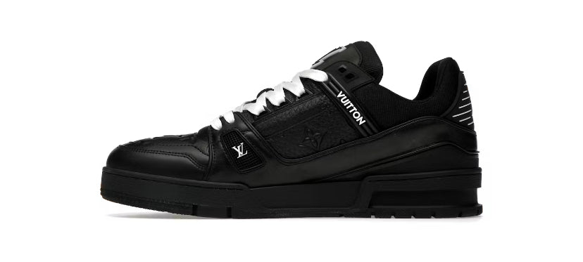 Louis Vuitton Trainer Black con monograma en relieve