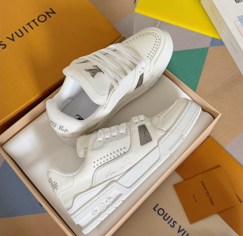 Louis Vuitton LV Trainer Blanco Piel
de Becerro