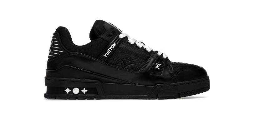 Louis Vuitton Trainer Black con monograma en relieve