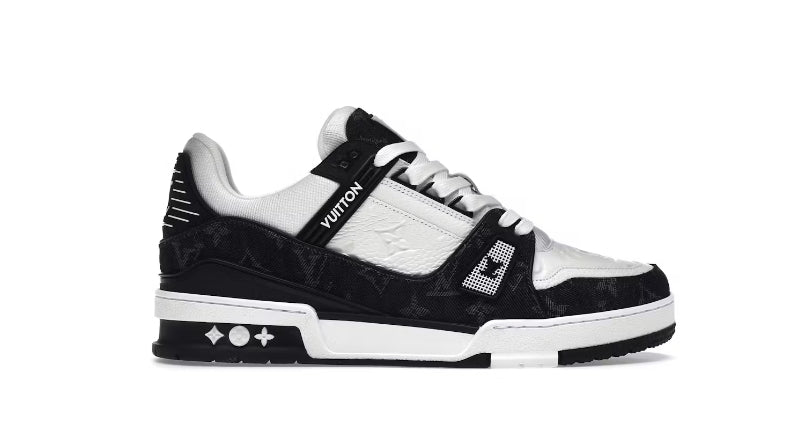 Louis Vuitton LV Trainer en blanco y negro