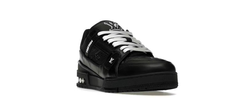 Louis Vuitton Trainer Black con monograma en relieve